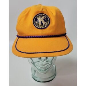Vintage Kiwanis International Adjustable Hat Cap K Brand‎ Made in USA